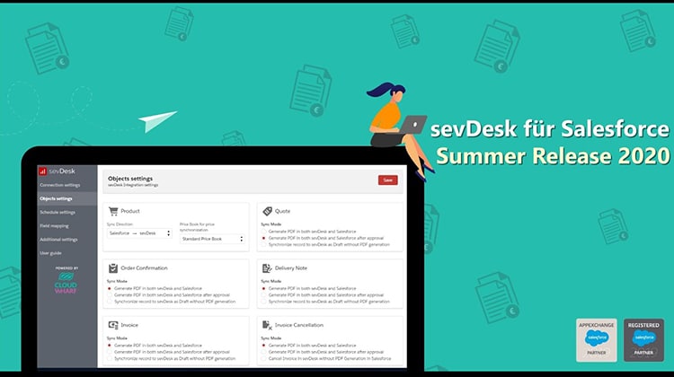 Youtube Thumbnail sevDesk für Salesforce Summer Release 2020